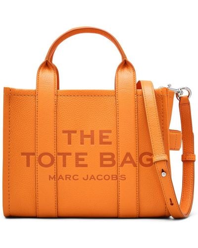 Marc Jacobs The Leather Small Tote Bag - Orange