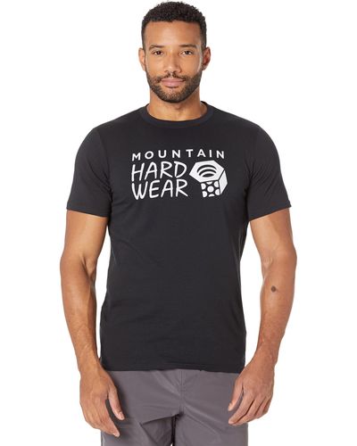 Mountain Hardwear Mhw Logo Short Sleeve - Black
