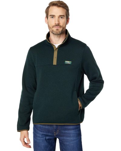 L.L. Bean Sweater Fleece Pullover - Green