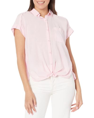 Splendid Short Sleeve Paige Shirt - Pink