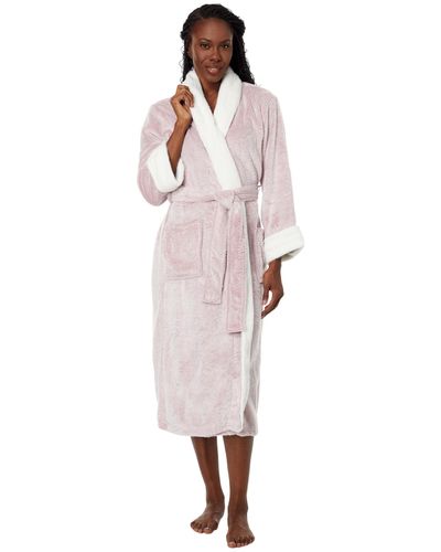 N By Natori Frosted Cashmere Fleece Robe - Pink
