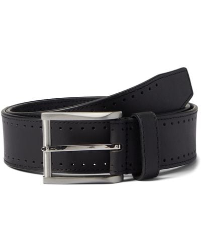 Florsheim Vallon Leather Belt - Black