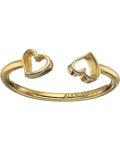 ALEX AND ANI Heart Ring - Metallic