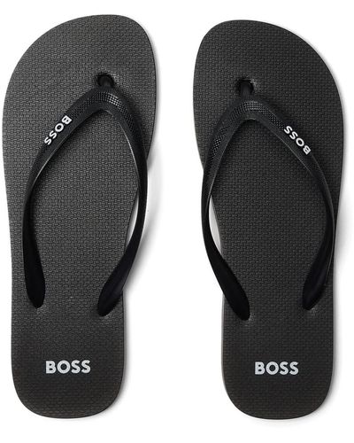 BOSS Pacific Thong Sandals - Black