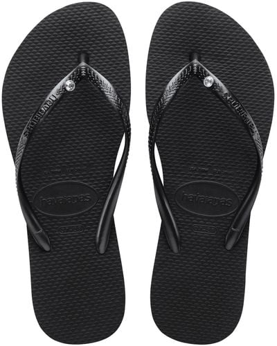 Havaianas Slim Crystal Sw Ii Flip Flop Sandal - Black