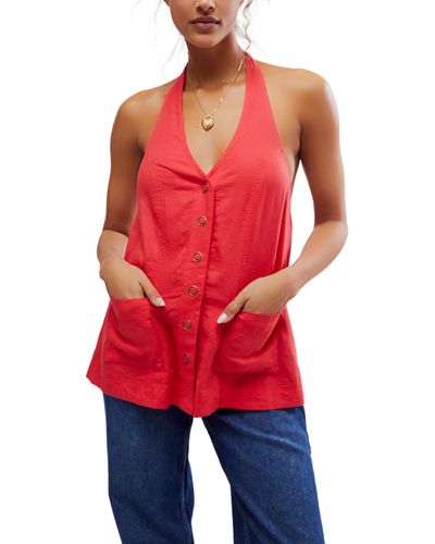 Free People Scout Halter - Red
