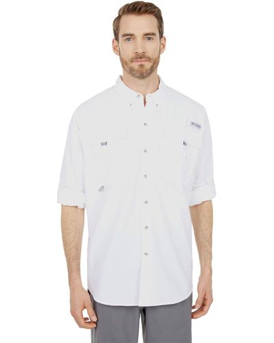 Columbia Big Tall Bahama Ii Long Sleeve Shirt - White