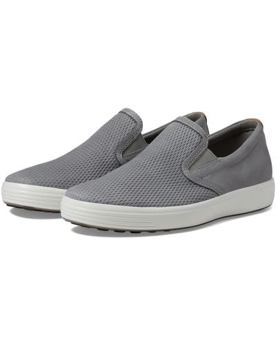 Ecco Soft 7 Slip-on 2.0 Perforated - Gray