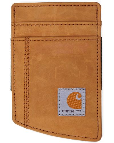 Carhartt Saddle Leather Front Pocket Wallet - Brown