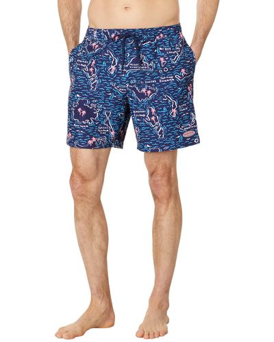 Vineyard Vines 7 Printed Chappy Trunk - Blue