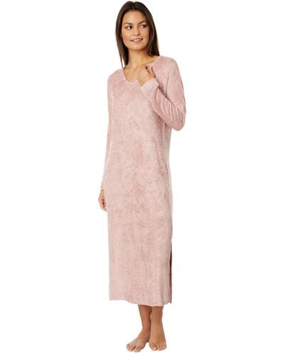 N By Natori Unwind Feathered Chenille Lounger - Pink