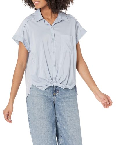 Splendid Short Sleeve Paige Shirt - Gray