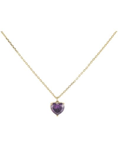 Kate Spade My Love Pendant Necklace - Purple