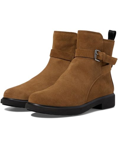 Ecco Amsterdam Buckle Ankle Boot - Brown