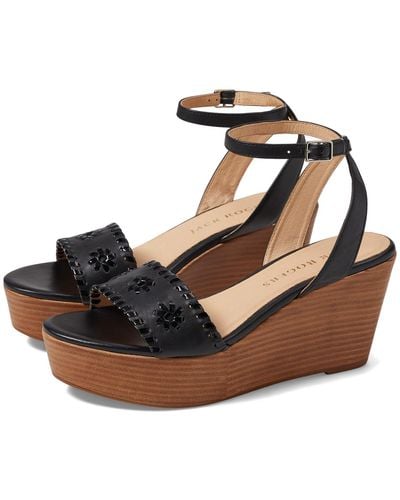 Jack Rogers Ferry Wedge Stacked - Black