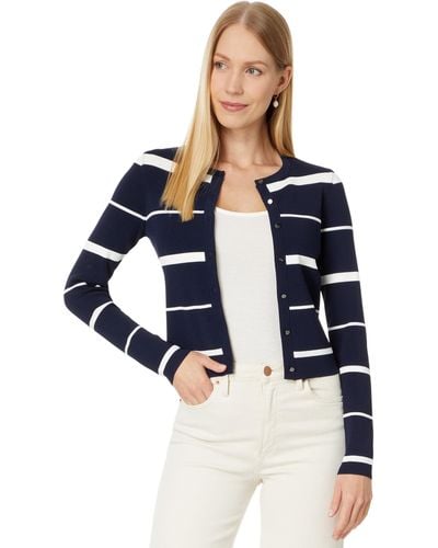 Ted Baker Eloriaa Crew Neck Fitted Cardigan - Blue
