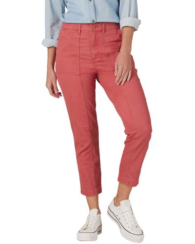 Lee Jeans Ultra Lux Seamed Crop Regular Fit High-rise - Orange