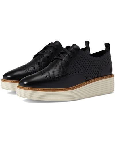 Cole Haan Originalgrand Platform Wing Tip Oxford - Black