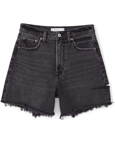 Abercrombie & Fitch High Rise Dad Short - Gray