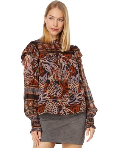 Marie Oliver Daphne Blouse - Brown