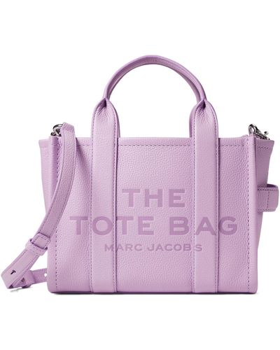 Marc Jacobs The Leather Small Tote Bag - Purple