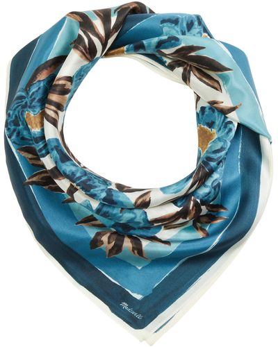 Madewell Silk Bandana - Blue