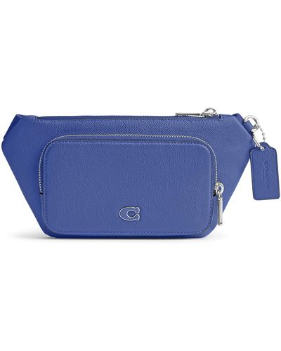 COACH Belt Bag With Signature Canvas - Blue