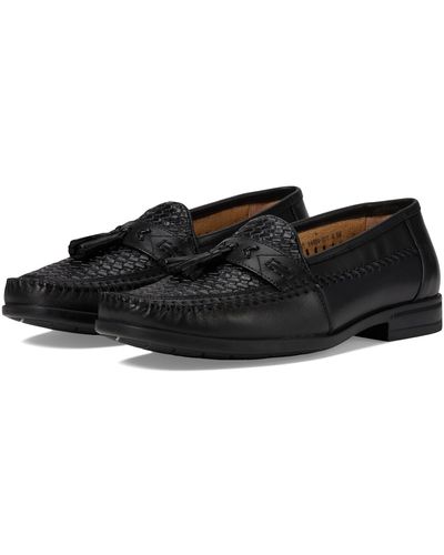 Nunn Bush Strafford Woven Moc Toe Loafer - Black