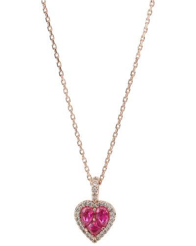 Kate Spade Spell It Out Heart Mini Pendant - Pink