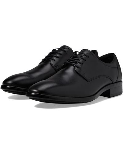 Ecco Citytray Plain Toe Tie - Black