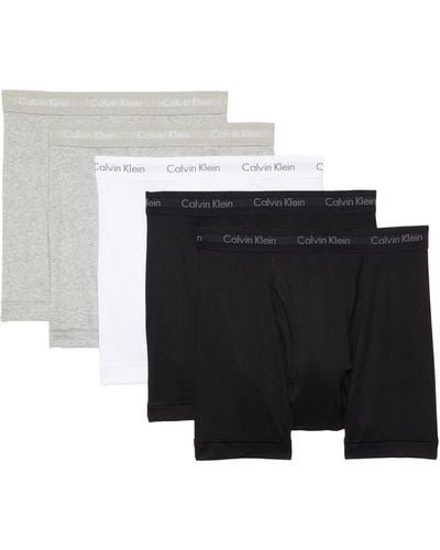 Calvin Klein Cotton Classics 5 Pack Boxer Brief - Black