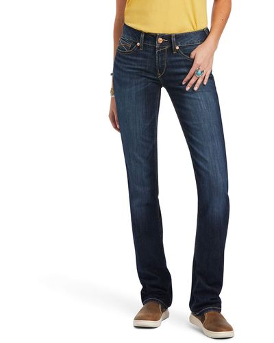 Ariat R.e.a.l. Mid-rise Octavia Straight Jeans - Blue