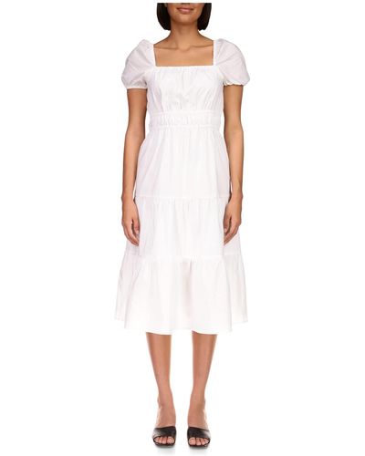 Sanctuary Tie Detail Midi Dress - White