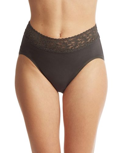 Hanky Panky Cotton French Brief - Black