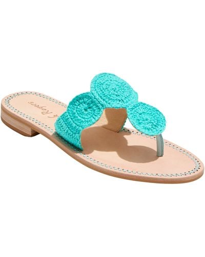 Jack Rogers Jacks Crochet Sandals - Blue