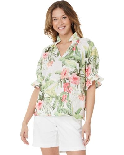 Tommy Bahama Daybreak Hibiscus Top - White