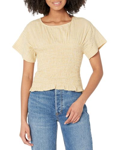 Madewell Soares Top - Crinkle Cotton - Blue
