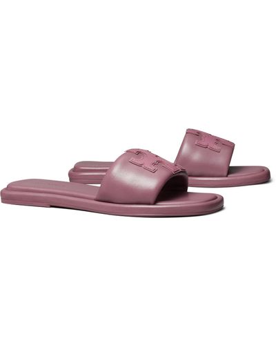 Tory Burch Double T Sport Slide - Natural