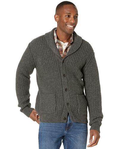 L.L. Bean Classic Raggwool Cardigan Sweater Regular - Gray