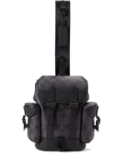 COACH Hitch Backpack 13 In Signature - Black