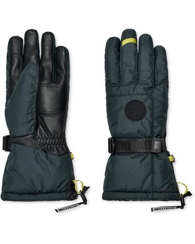 UGG Shasta Gauntlet Gloves With Waterproof Breathable Liner And Microfur Lining - Black