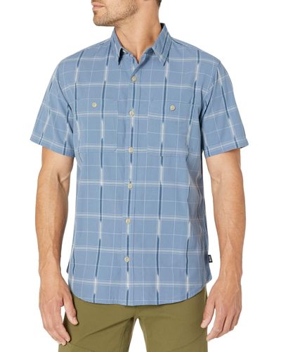 Mountain Hardwear Grove Hide Out Short Sleeve Shirt - Blue