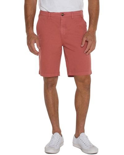 Liverpool Los Angeles Modern Fit Twill Short - Red