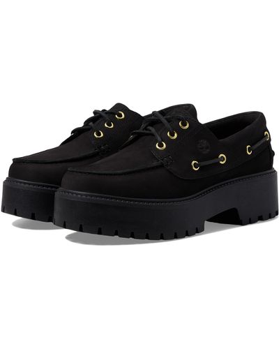 Timberland Stone Street Boat Shoes - Black