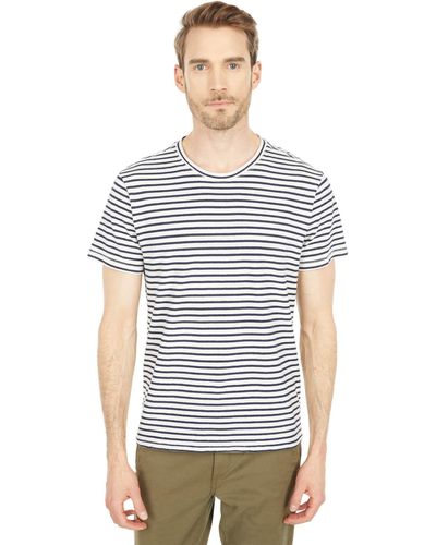 Joe's Jeans Striped Crew Neck Tee - Gray