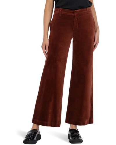 Kut From The Kloth Meg Wide Leg Pants - Red