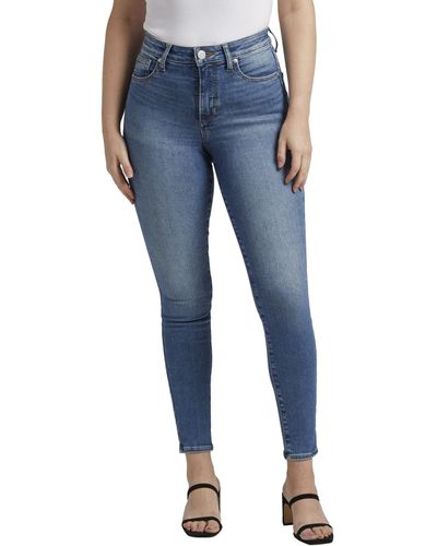 Jag Jeans Forever Stretch High-rise Jeans - Blue