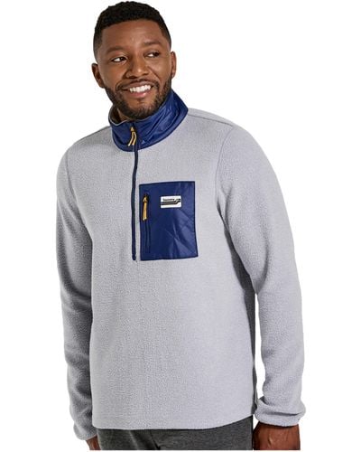 Saucony Rested Sherpa 1/4 Zip - Blue