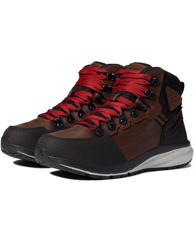 Keen Red Hook Mid Wp Soft Toe - Brown