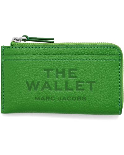 Marc Jacobs The Leather Top Zip Multi Wallet - Green